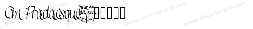 Cm Pradaesque字体转换